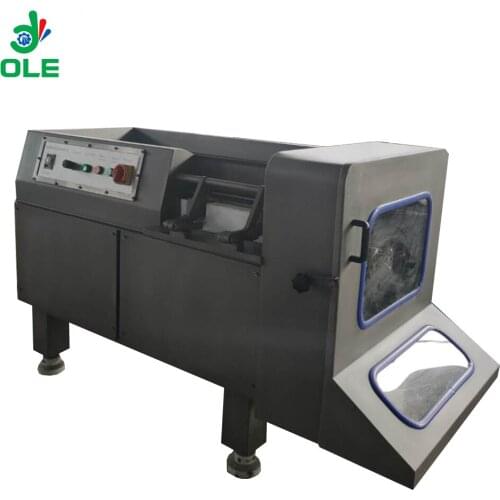 500-600kg/h Beef Cubes Cutter Machine Hydraulic Meat Dicer Cube Cutting Machine
