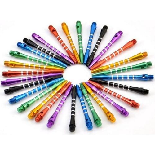 6pcs/set Color Engraved Aluminum Alloy Darts Rod Metal Protection Rod Aluminum Standard Dart Accessory Holder Flight Rod Th N1Y4