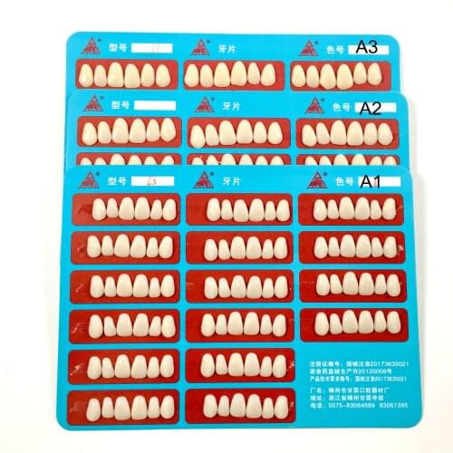 96pcs/Set Dental Veneers Teeth Whitening Temporary Crowns Resin A1/A2/A3 Upper Anterior