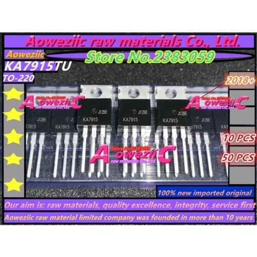 Aoweziic 2018+ 100% new imported original KA7915TU KA7915 TO-220 three terminal voltage regulator 1A 15V