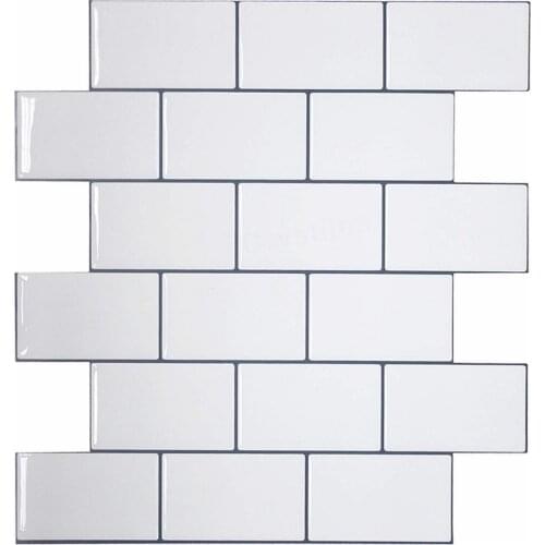 White Subway Tiles Thicker Wall Tiles Stick on Tiles Kitchen Backsplash Aesthetic Decor Peel and Stick Premium