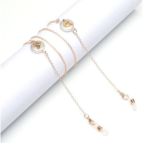 Hot New 1Pcs Eyeglasses Chains Women Metal Sunglasses Reading Glasses Cords Vintage Glasses Holder Strap Lanyards Eyewear