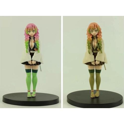 16cm Anime Demon Slayer Kimetsu no Yaiba Kanroji Mitsuri PVC Figure Figurine Toy Model Statue Toys Collection Doll Gifts