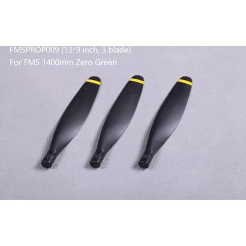 FMS 1400mm 1.4m ZERO Fighter Green Propeller 13*9 3 blade FMSPROP009 RC Airplane Hobby Model Plane