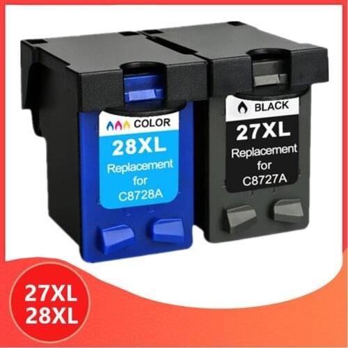 27XL 28XL Cartridge for hp 27 28 Ink Cartridge for hp27 hp28 for hp Deskjet 3320 3325 3420 3535 3550 3650 3744 Printer