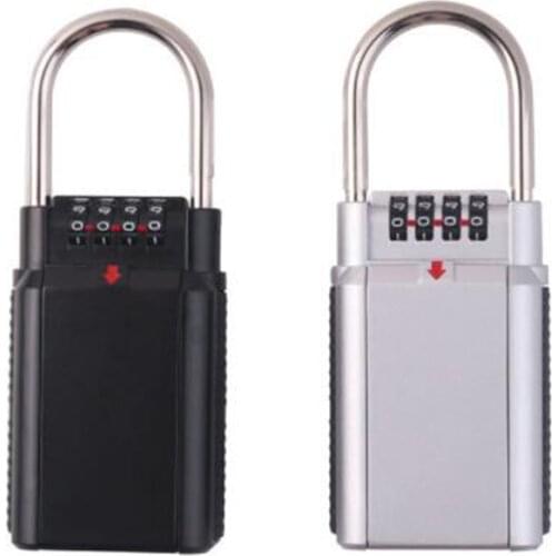 Combination Box Lock Key Storage Lock Box 4-Digit Combination Lock Waterproof Indoor/Outdoor