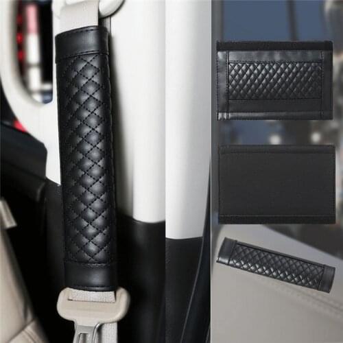 Car Seat Belt Cover Hardness Watch Strap Car Interior Shoulder Pad Car Leather Universal Fashion Design