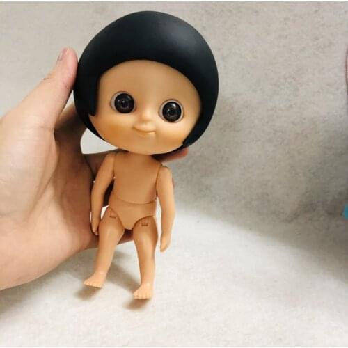 Free shipping 15cm Princess Dolls 3D big eyes Short hair doll Round head 5 join doll toy cute Lovely doll Christmas Gift