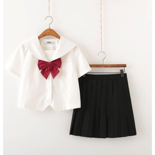 NEW HOT School Girl Skirt Japanese Style JK Uniform Japan Fashion College Sailor Costume Pleated Anime Sweater for Girls Clothes