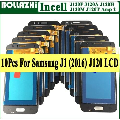 Wholesale 10 Piece/lot J120F LCD For Samsung Galaxy J1 2016 J120 J120f J120M J120H Display Touch Screen Digitizer Assembly 4.3"