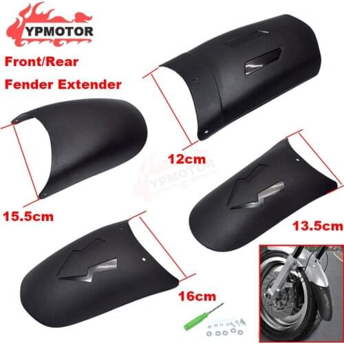 Scooter Front/Rear Fender Mudguard Extender Enlarge For Vespa Benelli Honda Forza PCX Silver Wing Elite Yamaha Majesty Zuma C3