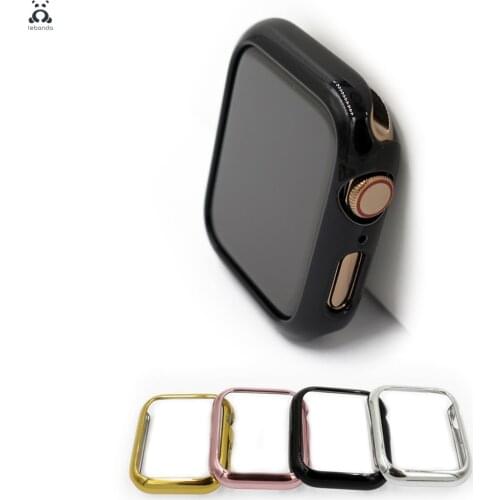 Lebanda case 6 5 4 of the Apple Watch series shiny plastic plating bumper hard frame cover suitable for iWatch ultra-thin case
