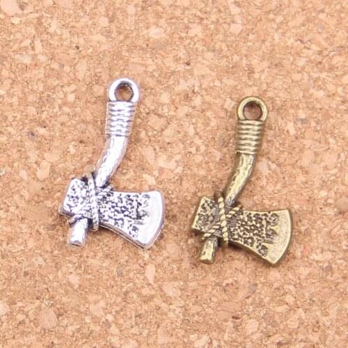 18pcs Charms ax tomahawk 22x14mm Antique Pendants,Vintage Tibetan Silver Jewelry,DIY for bracelet necklace
