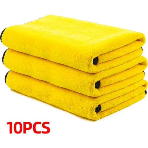 3/5/10 pcs Extra Soft Car Wash Microfiber Towel Car Cleaning Drying Cloth Car Care Cloth Detailing Car WashTowel Never Scrat