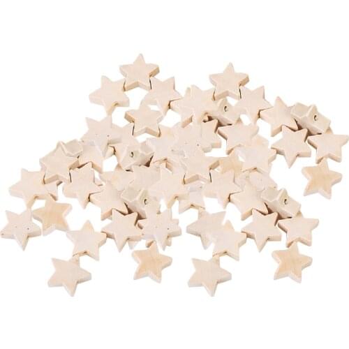 Blank Wooden Loose Jewelry Making Beads for DIY Bracelets Necklace Earring