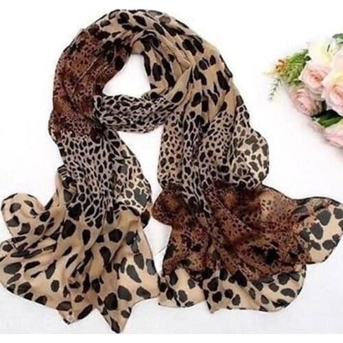 Brown Duan Leopard Scarf Female Fashion Wild Tiger Snake Zebra Animal Printed Faux Cashmere Scarves Women Autumn & Winter Shawl