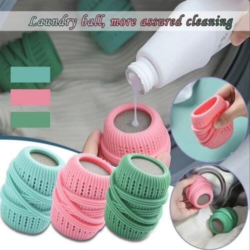 2.75*1.77inch Anti-winding And Anti-knotting Laundry Ball Decontamination Ball Safe And Non-fading No Smell Soft Washer Ball
