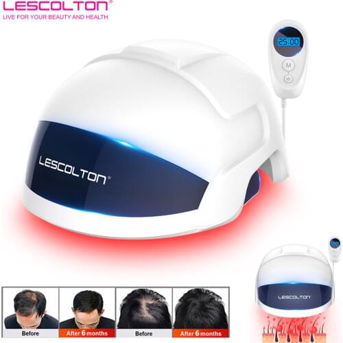LESCOLTON Hair Growth Helmet Laser Cap Infrared Light LED Helmet Hair Growth Hat Hair Loss Treatment Device Hair Restore Product