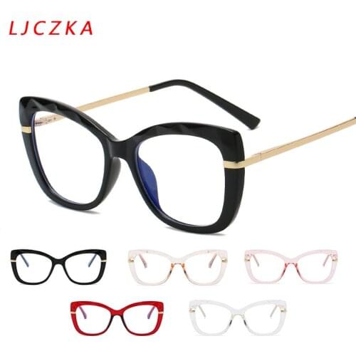 TR90 Anti Blue Light Glasses For Women Classic Computer Sun Glasses Cat Eye Eyewear Black Gaming Goggles UV lunette de soleil