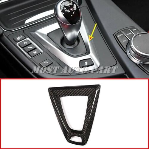 Carbon Fiber Interior Gear Shift Box Panel Frame For BMW M3 F80 M4 F82 2015-2017 LHD Car Decoration Car Accesories Interior