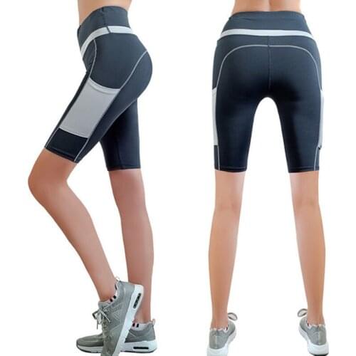 Womens Fitness Shorts XXL Womens Shorts Sportswear Seamless Yoga Shorts For Women With Pockets High Waisted quick dry Trunks