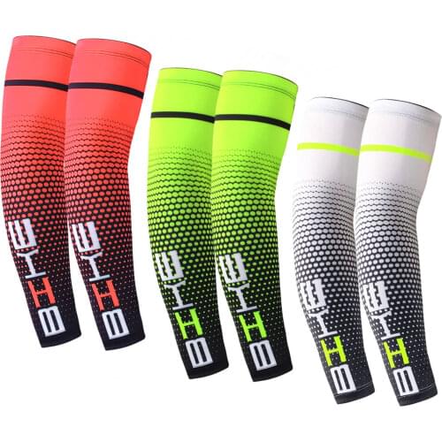 1PCS Cool Arm Sleeves Men Women UV Sun Protection Sports Compression Cover for Bicycle Cycling Equipment Running Accessories
