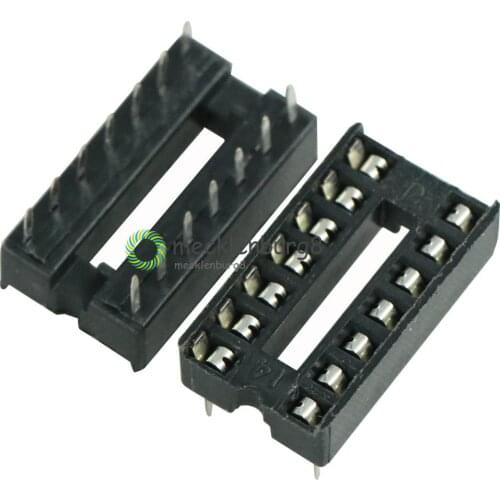 10pcs/Lot NEW 14pin DIP IC Sockets Adaptor Solder Type 14 Pin