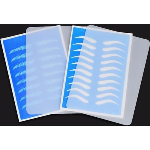 10pcs Professional Beginner EyebrowTranslucent Practice Latex Skin for semi- Permanent Makeup Tattoo LipTraining Skin