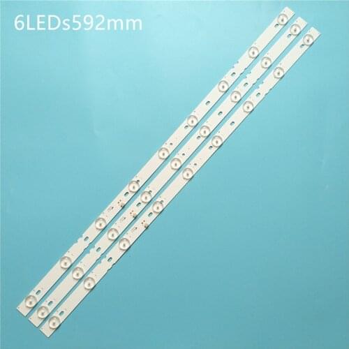 100% NEW9 light 6V LED backlight strip 32 inch general 9 lamp 6V LCD TV lens lamp bar can cut lamp bead.100% NEW9 light 6V LED b
