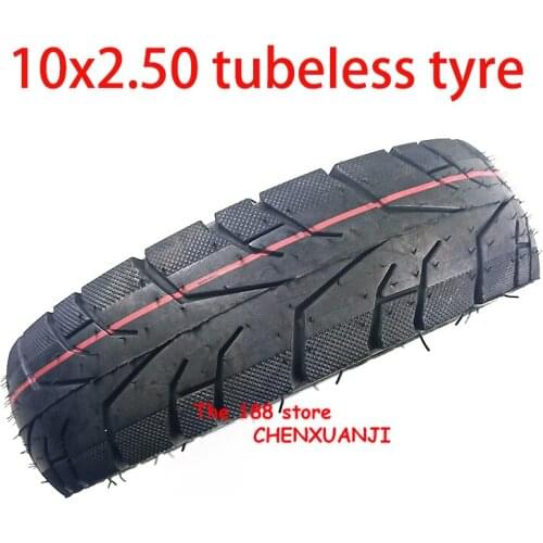 10x2.50 Wheel Tire Electric Scooter Balancing Hoverboard Tubeless Tire 10 Inch 10*2.5 Durable Vacuum Tyre