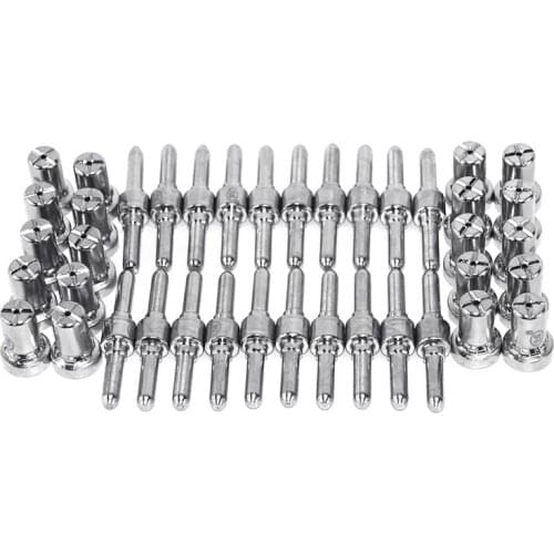 L93D 40pcs Plasma Cutting Torch Consumable Cutting Extended Long Plasma Cutter Kit