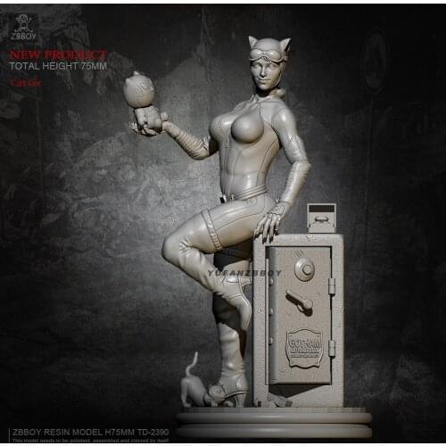 75mm Resin model kits figure colorless and self-assembled TD-2390