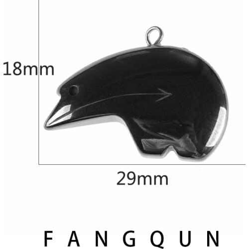 AAA Natural stone Hematite Anteater Pendant 29*18mm Non-Magnetic Zinc Alloy Bead Jewelry DIY Necklace accessories For Women Men