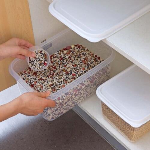 Large Plastic Crisper With Lids Refrigerator Fruit Vegetables Preservation Storage Box Rectangle Miscellaneous Grains Sealed Box