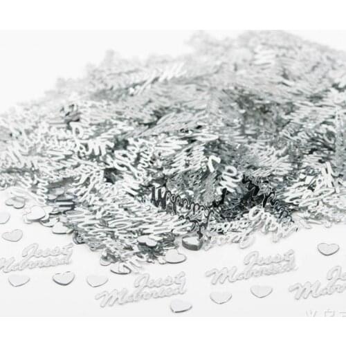 Casamento Just Married Wedding Confetti Table Decor Gold Silver Red Royal Blue Multi-Color as Options 10 packs