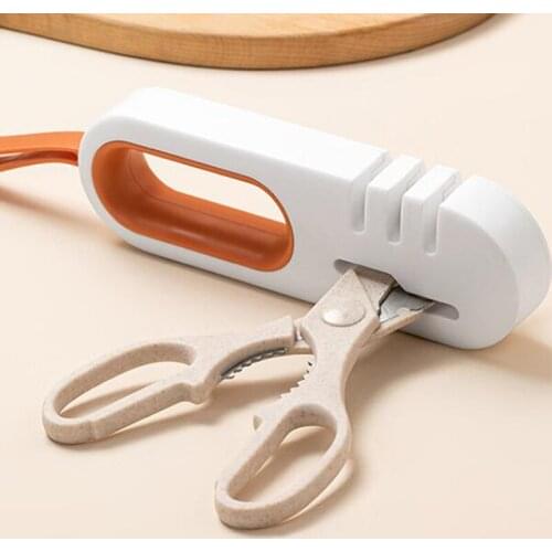 Home Fast Sharpener Multifunctional Four-in-one Knife and Scissors Available Anti-slip Hangable Kitchen Knife Sharpener