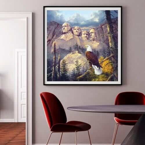 Capitol Hill Eagle Canvas Painting Wall Pictures for Living Room USA Garden Decoration Posters Prints Kitchen Decoration Home