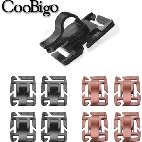 Drinking Tube Clip Water Pipe Hose Clamp Backpack Molle Webbing Tactical Buckles Outdoor Camp Tool Attach Hydration Bladder 1pcs