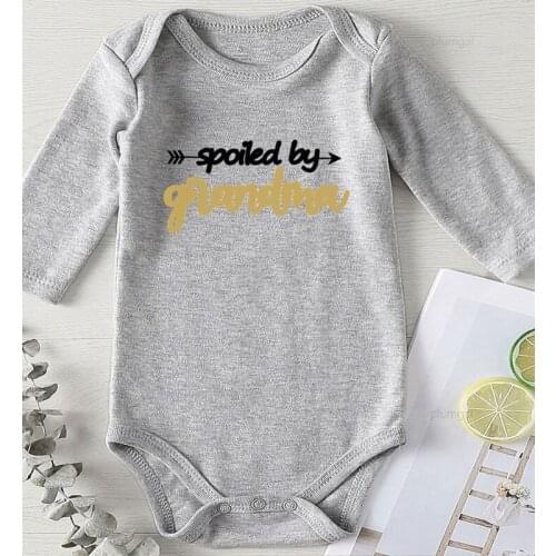 Summer One Piece Jumpsuit Bodysuit for Newborns Kids Outfits Toddler Girls Winter Clothes Printing Grandma Baby Girl Romper