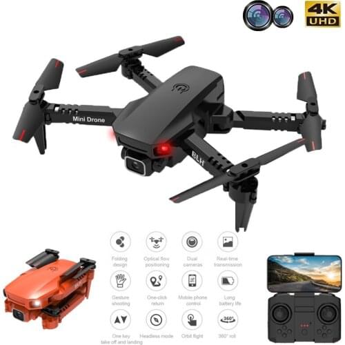 Tznflydrone Mini Drone 4K Dual Camera WIFI FPV Air Pressure Altitude Hold One Key Return Home Foldable Quadcopter Kid Toys GIft