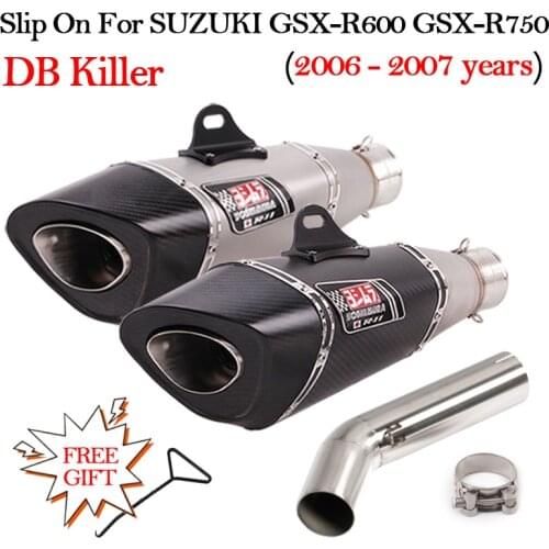Motorcycle Yoshimura Exhaust Modified Escape Muffler Middle Link Pipe For SUZUKI GSX-R600 GSX-R750 GSXR 600 GSXR 750 2006 2007