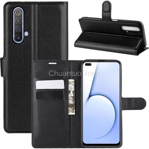 Fashion Wallet PU Leather Case Cover For Realme X50 5G/X50m 5G Flip Protective Phone Back Shell With Card Holders