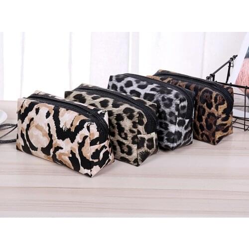 Fashion Leopard PU Waterproof Organizer Na Kosmetyki Do Lazienki 2021 New Make Up Organizer Box Bag Travel Estuche De Maquillaje