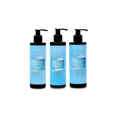 CABELO LİSOS Protein Botox Set-Professional Protein 250 ml & Botox 250 ml & Balm 250 ml
