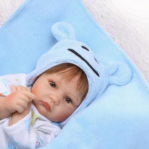 Real bebe boy girl doll reborn 16"40cm soft silicone reborn dolls child love sleeping dolls toys birthday present