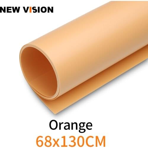 Orange 68X130cm 27*51inch Photography Backdrop Paper Matte PVC Vinyl Seamless Background Seamless Water-proof