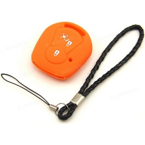Orange Silicone Case Cover For Ssangyong Actyon SUV Kyron Suit Remote Key HGSZBO