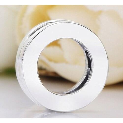 Original Smooth Reflexions Logo Clip Stopper Lock Beads Fit 925 Sterling Silver Pandora Bead Charm Bracelet Bangle Diy Jewelry