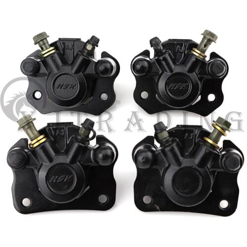 Front & Rear Hydraulic Disc Brake Caliper System / Pads 50cc 70cc 90cc 110cc 125cc 150cc 200cc 250cc ATV Quad Bike Go Kart Buggy