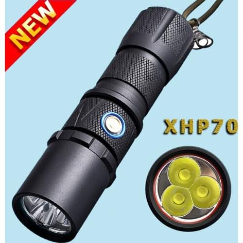 XHP70.2 LED Flashlight USB Rechargeable Flashlight Zoomable Torch XHP70 LED Torch Camping Hand Light Powerd by 26650 Battery